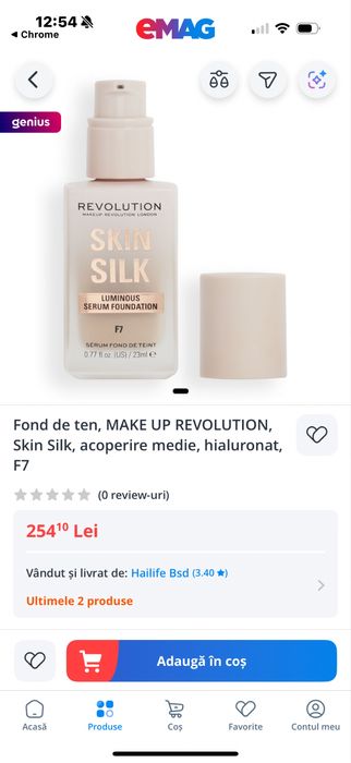 Fond de ten silk skin 2 buc