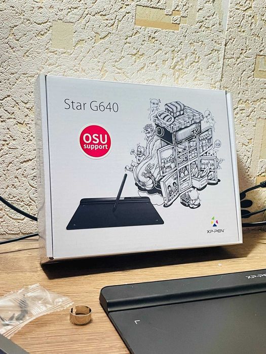Графический планшет XP-PEN Star G640 черный, б/у