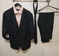 мъжки костюм+риза+вратовръзка Zara Man / XL