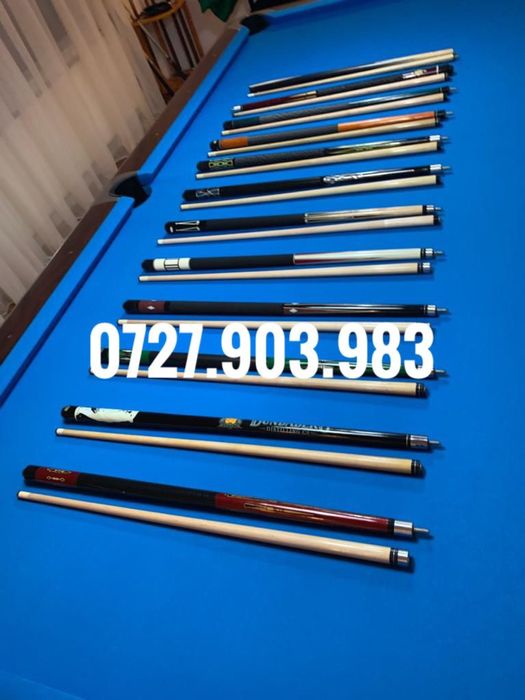 Magazin accesorii biliard/ tacuri, bile, varfuri, cosuri -27.903.983
