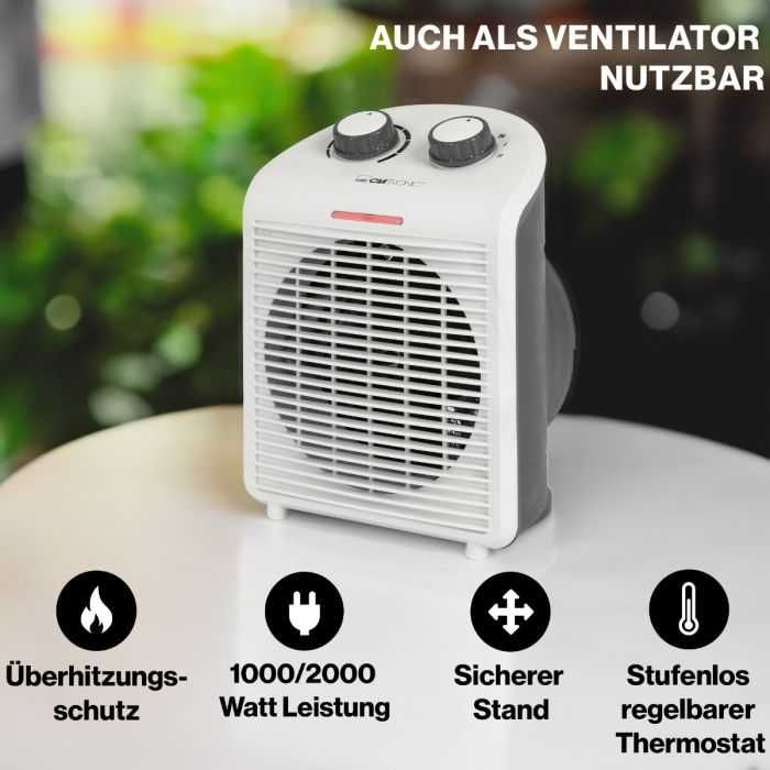 Вентилаторна печка тип духалка Clatronic HL-3761, 2000W, 2 степени