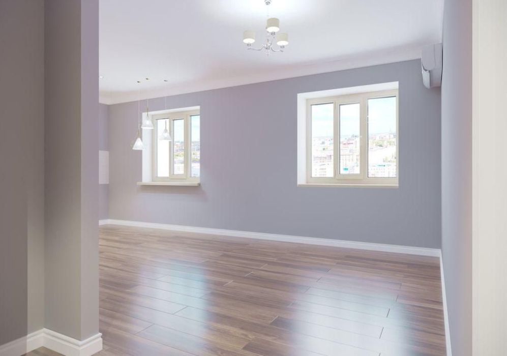 Строители, Левкас, покраска в два слоя