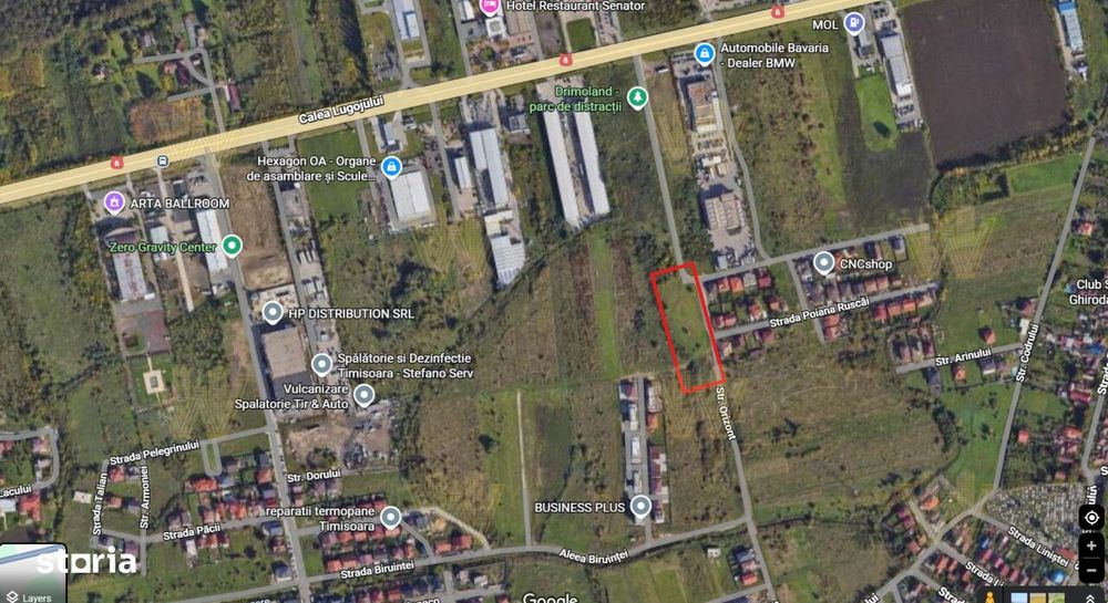 Teren de vanzare calea Lugojului