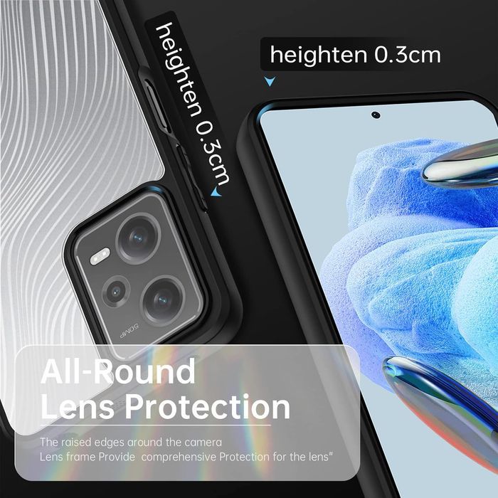 Husa Redmi Note 12 Pro 5G / Poco X5 Pro 5G transparenta mat, antisoc