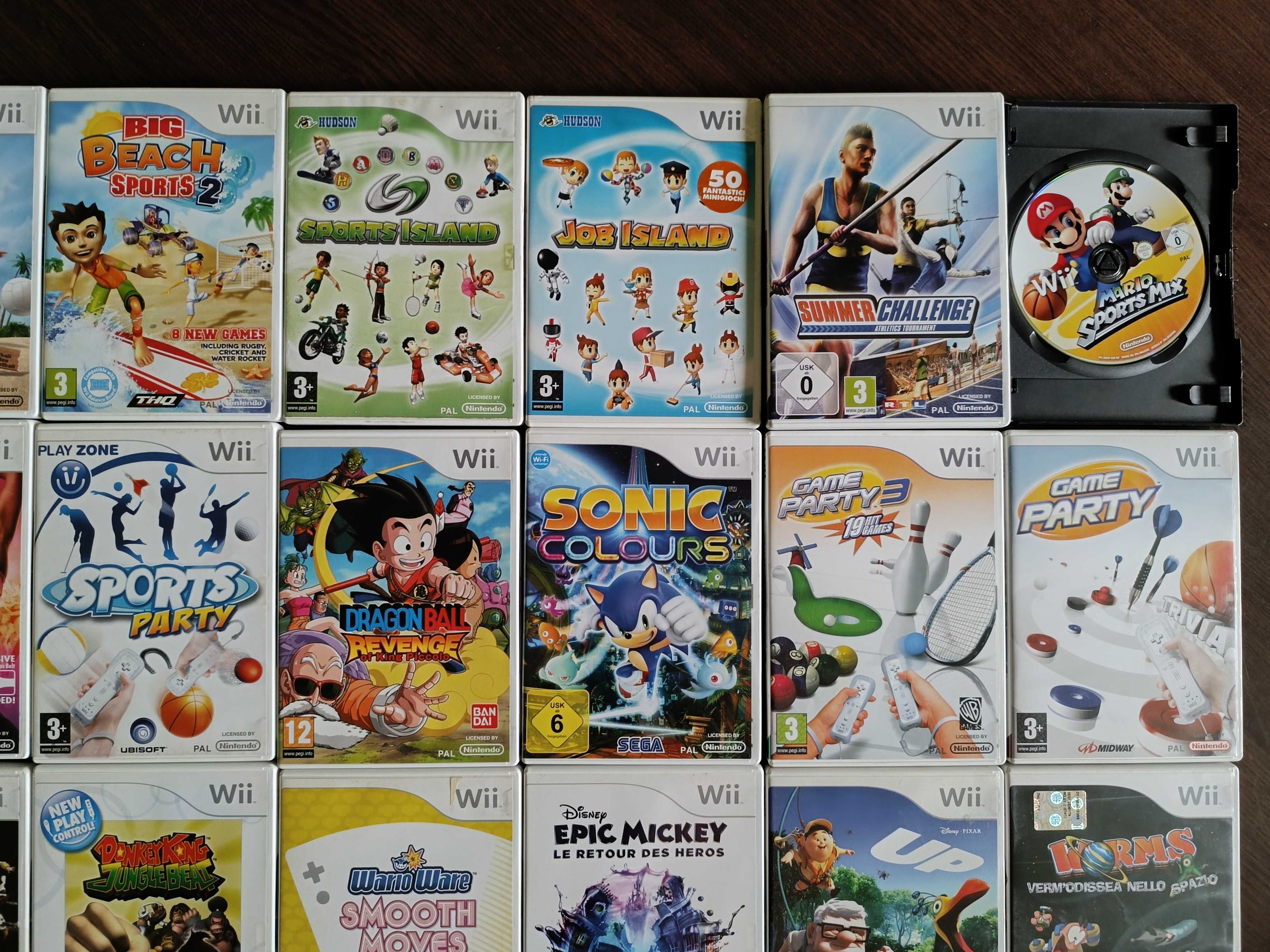 Wii Sports Party Mario Sonic Planes Just Dance Zumba Lego Ben 10 NFS