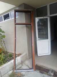 PVC дограма "златен дъб", врата за тераса.
