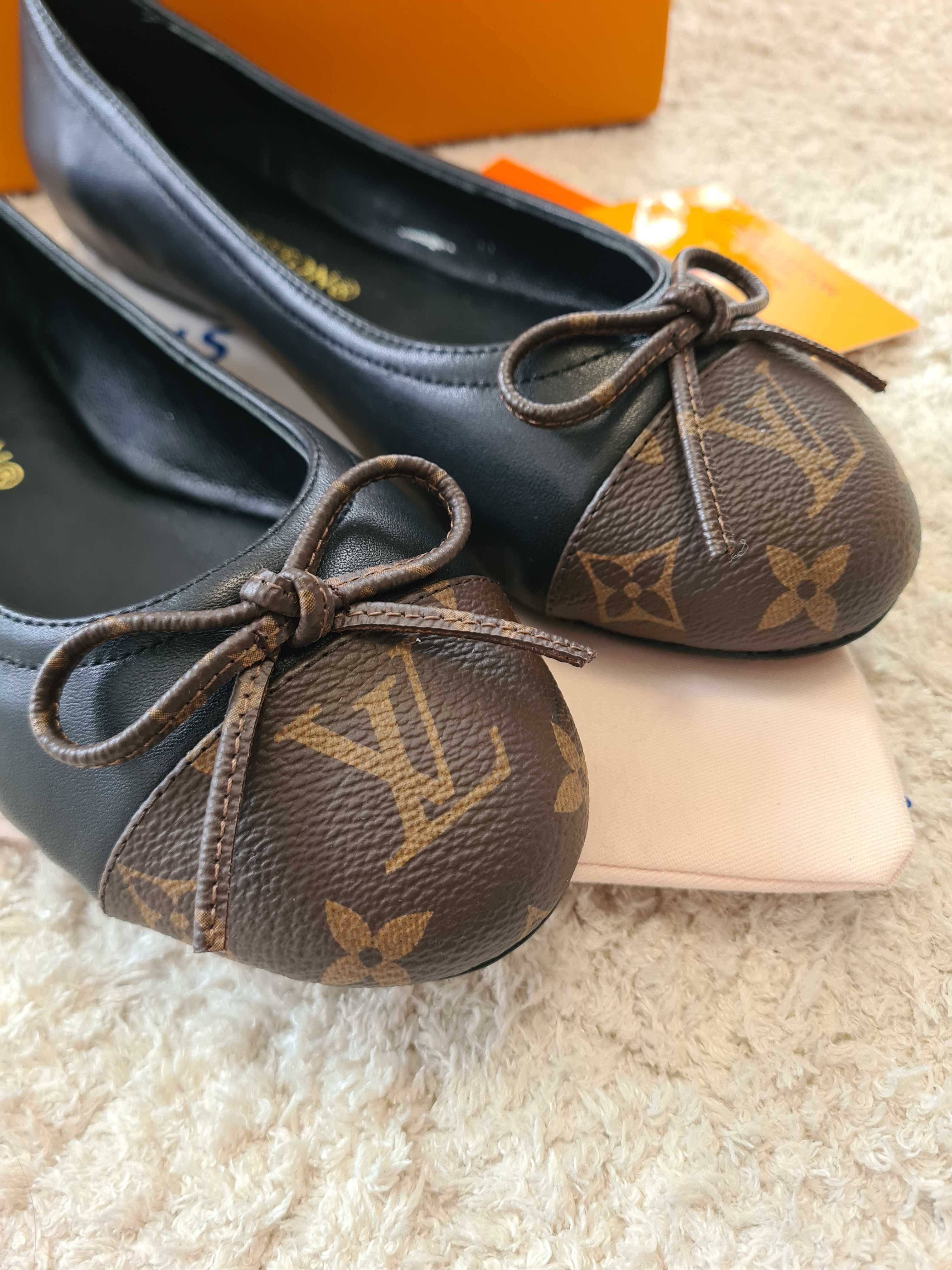 Balerini Louis Vuitton, marimea 39, mocasini piele naturala