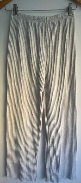 Pantalon casa/pijama, dama, gri deschis/largi, S/M, nou