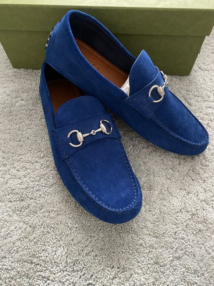 Mocasini Gucci Horsebit Slip-On Drivers, marimea 43