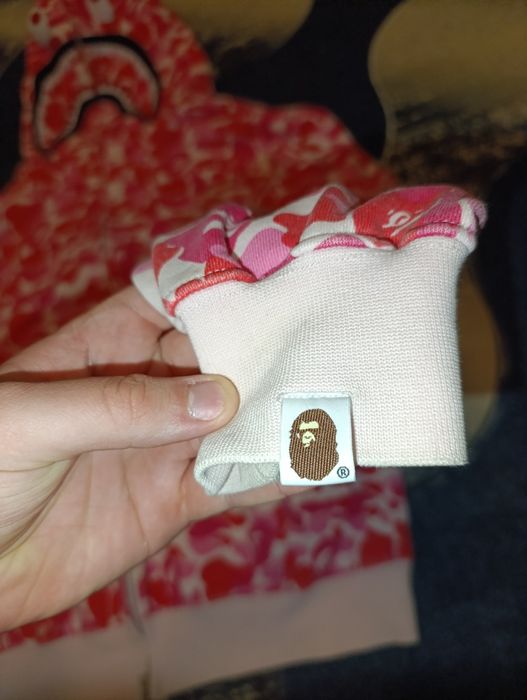 Bape hoodie pink