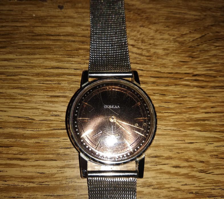 Винтажные наручные часы Победа (СССР) — рабочие, оригинал