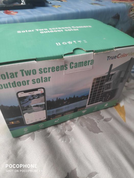 Camera Supraveghere cu Panou Solar, WIFI, 4k Ultra HD 8 MP, Rotire