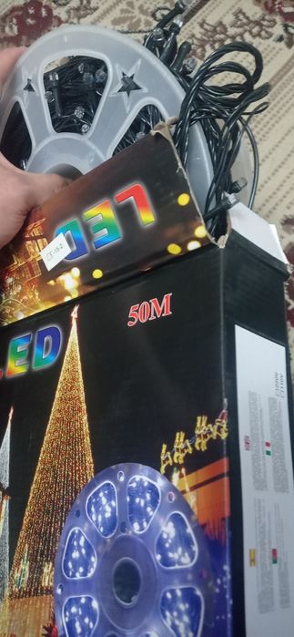 Лед гирлянда 50метров новая