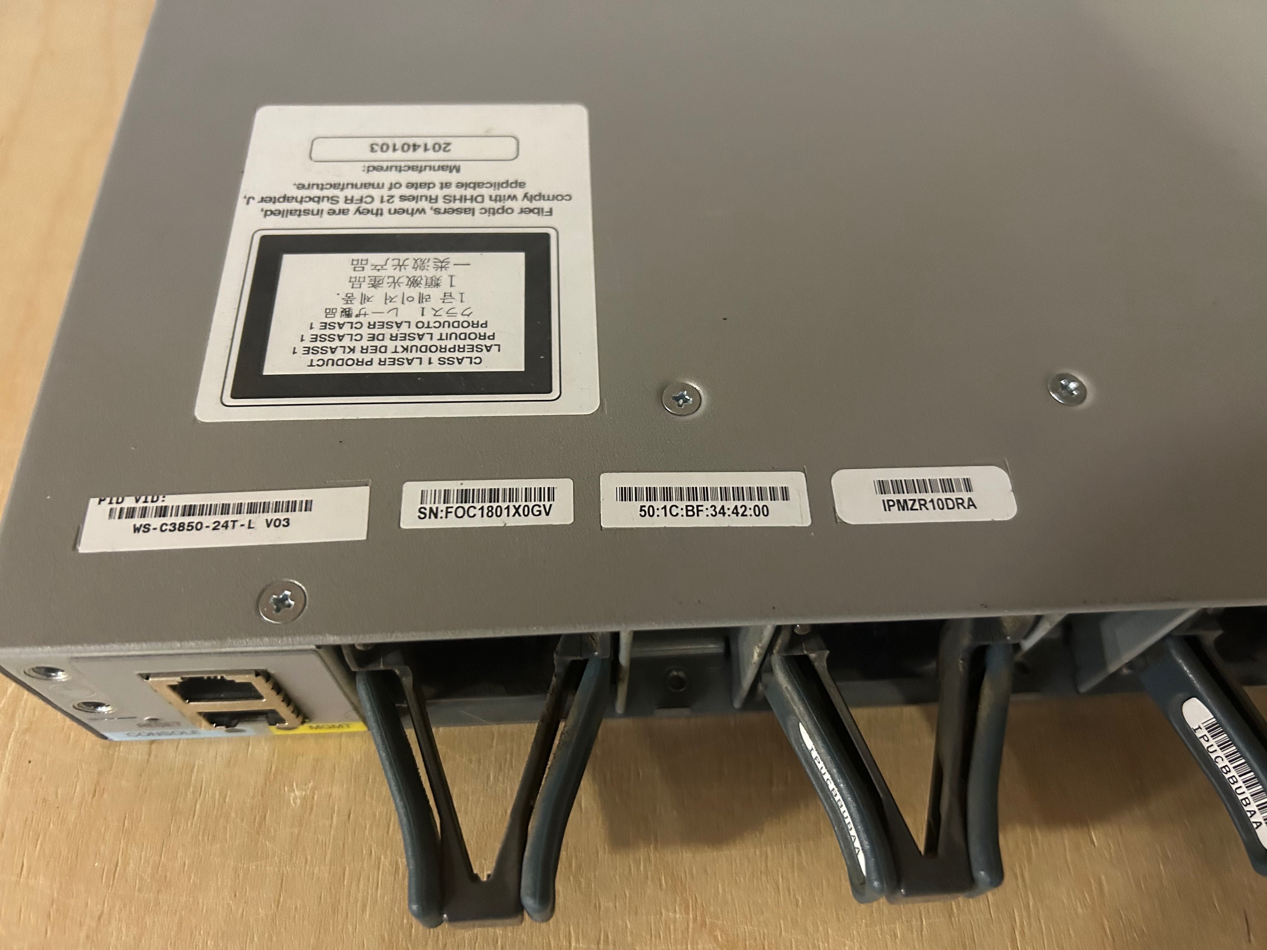 Коммутатор Cisco Catalyst WS-C3850-24T-L