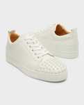 (36-44 номер) Christian Lobotin/Louboutin Low White с предни шипове