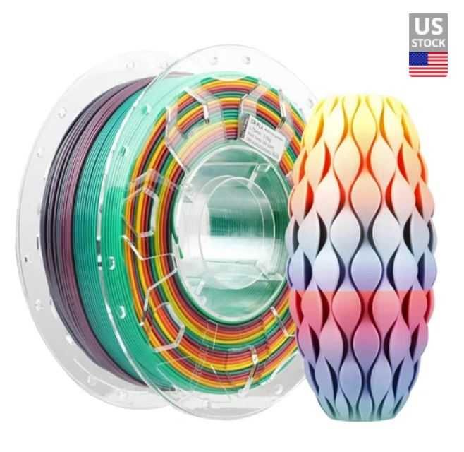 Filament Rainbow Creality CR PLA 1 Kg 1.75mm curcubeu