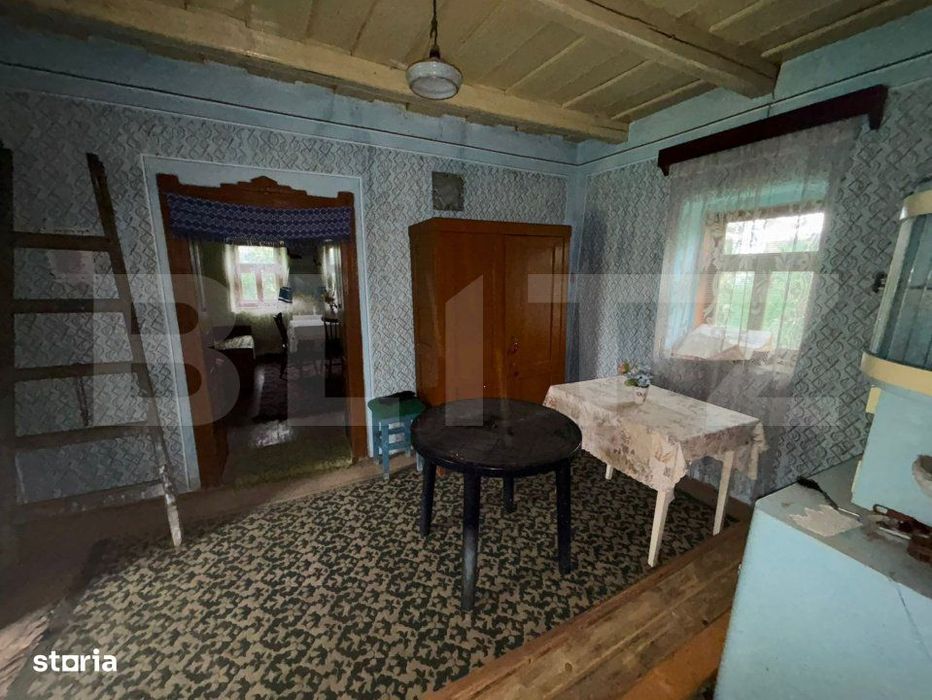 Casa de vanzare, cu 10 ari de gradina.
