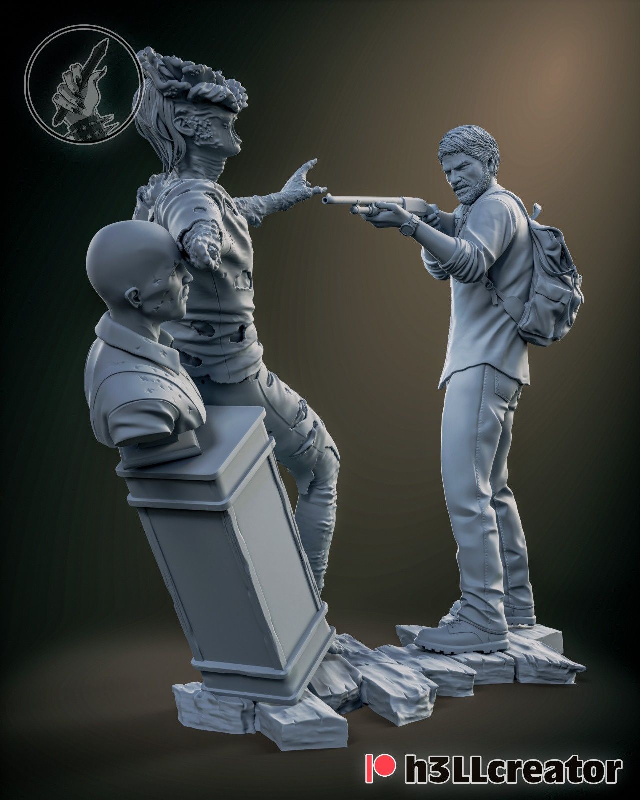 Figurine - The Last of Us-printate 3d-Elie si Joel