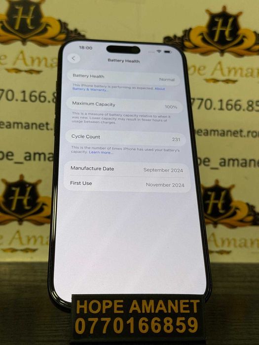 Hope Amanet P10/Iphone 16 pro max 512GB