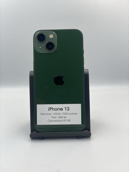 iPhone 13 - 128gb memorie, 100% baterie, 1 an garantie
