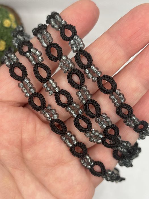 Синджирче за очила Ръчно изплетени Метален конец и стъклени мъниста