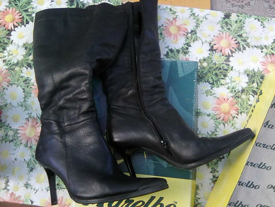 cizme 36 dama negre piele imblanite marelbo