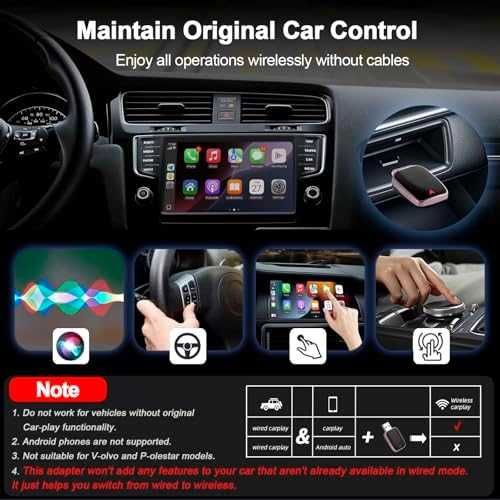 Бърз и лесен CarPlay адаптер превърни кабела в безжичен за всяка кола