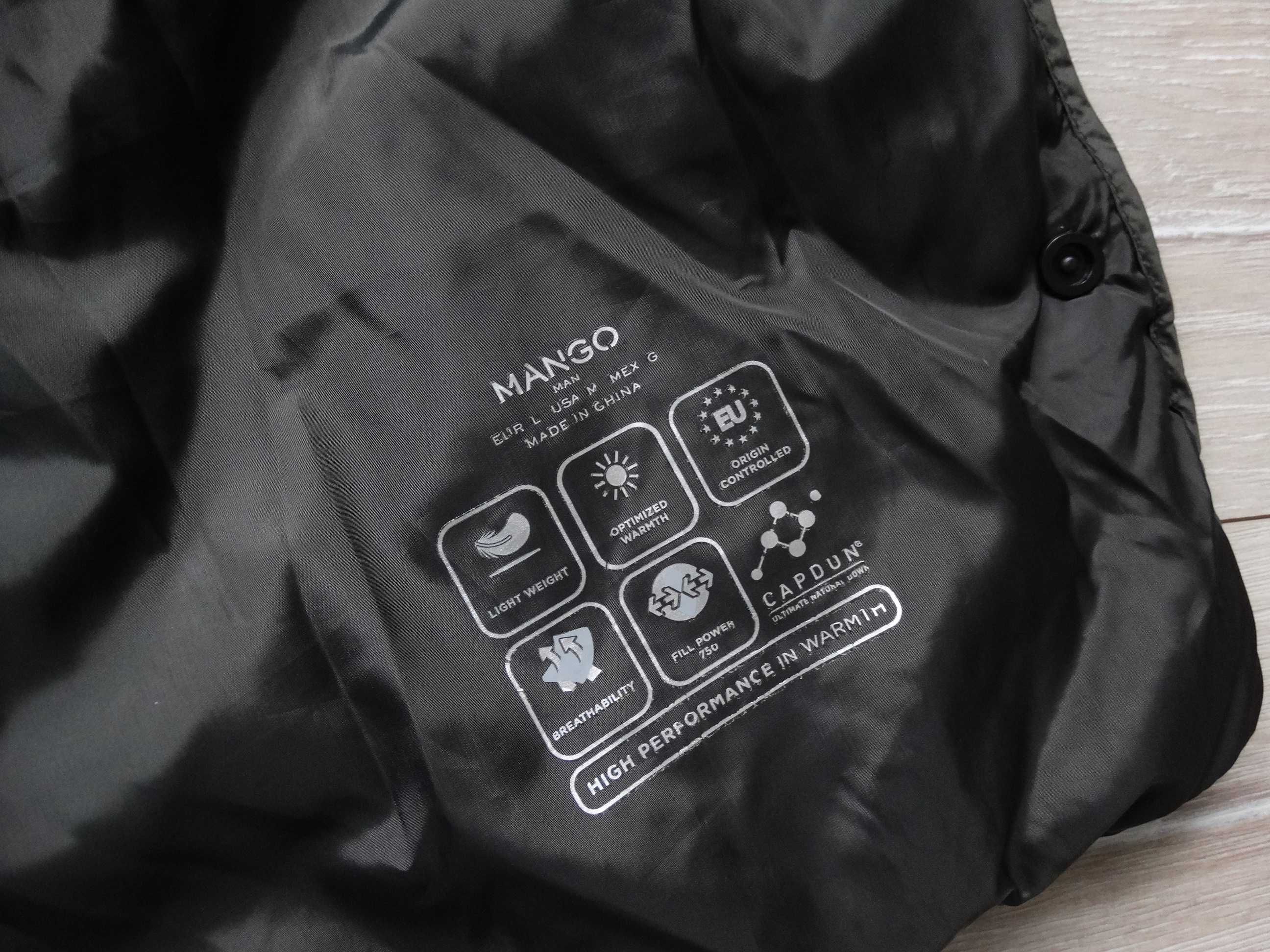 MANGO мъжко яке с гъши пух пухено яке размер L