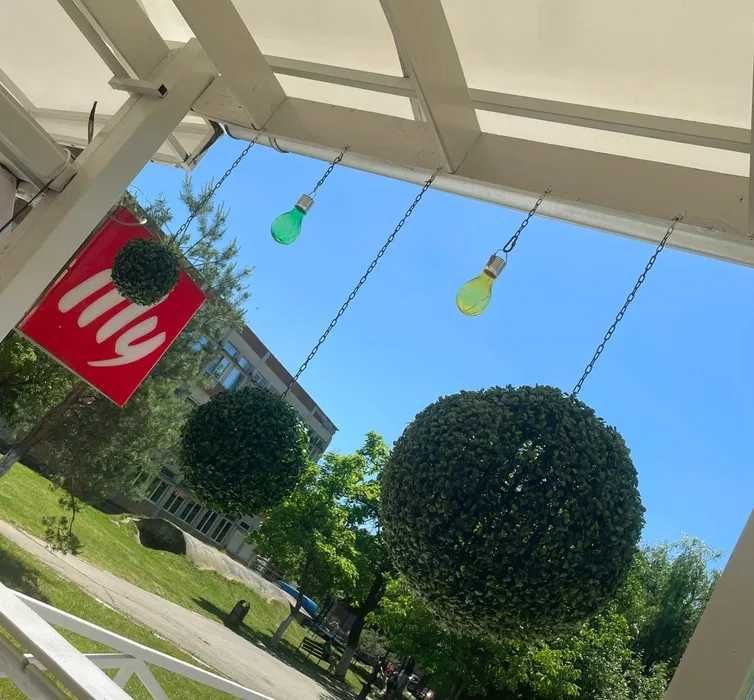 Buxus artificial frunze verzi sfera decoratiune interior exterior