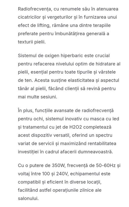 Nouă! Sigilată! Combina Hidrafacial 11 in 1