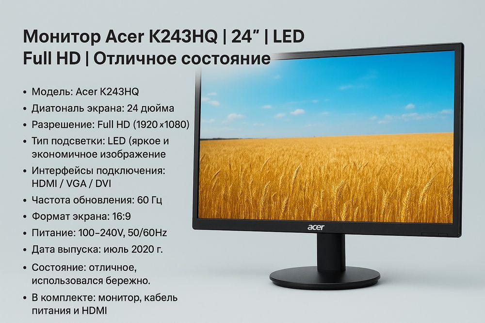 Компьютер+монитор