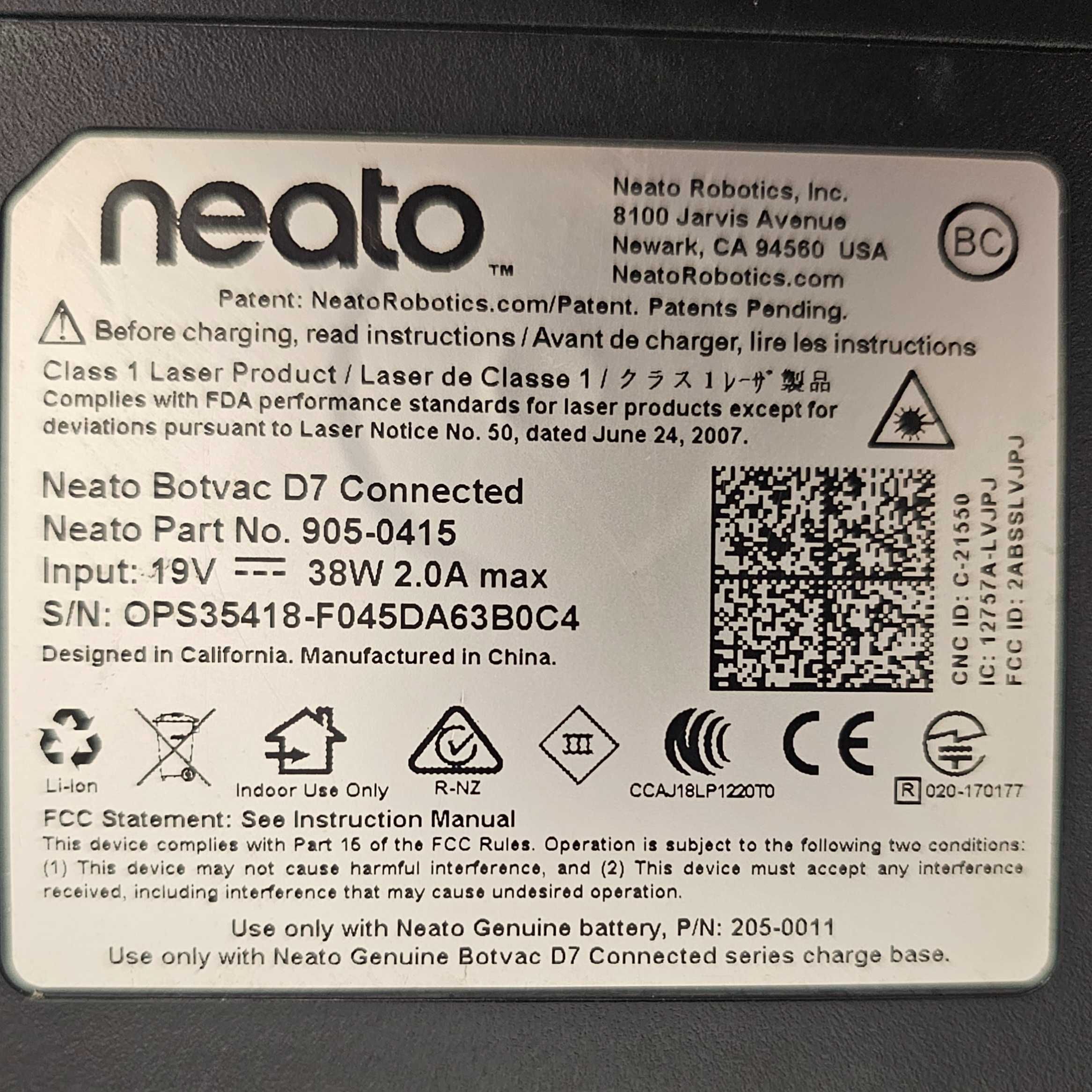 Neato Botvac D7 Connected робот