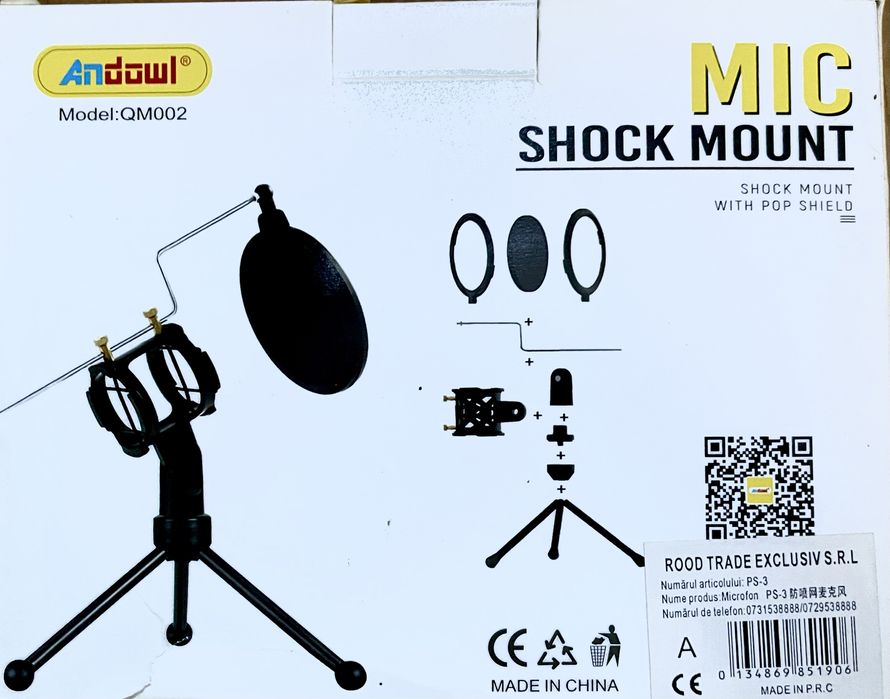 Suport microfon de masă shock mount