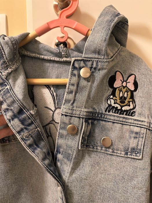 Ново детско дънково яке Мини маус 122