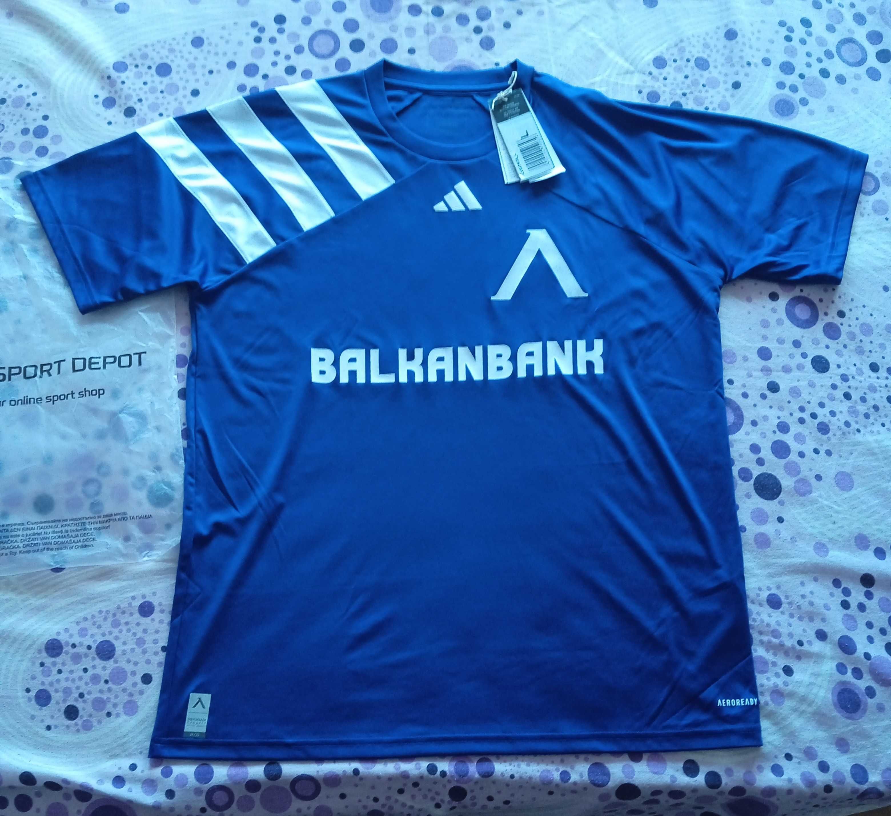 LEVSKI L НОВА С ЕТИКЕТ ADIDAS юбилейна фланелка Адидас Левски 2024-25