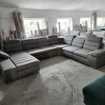 NOU Coltar U, extensibil, gri, XXL, st-dr