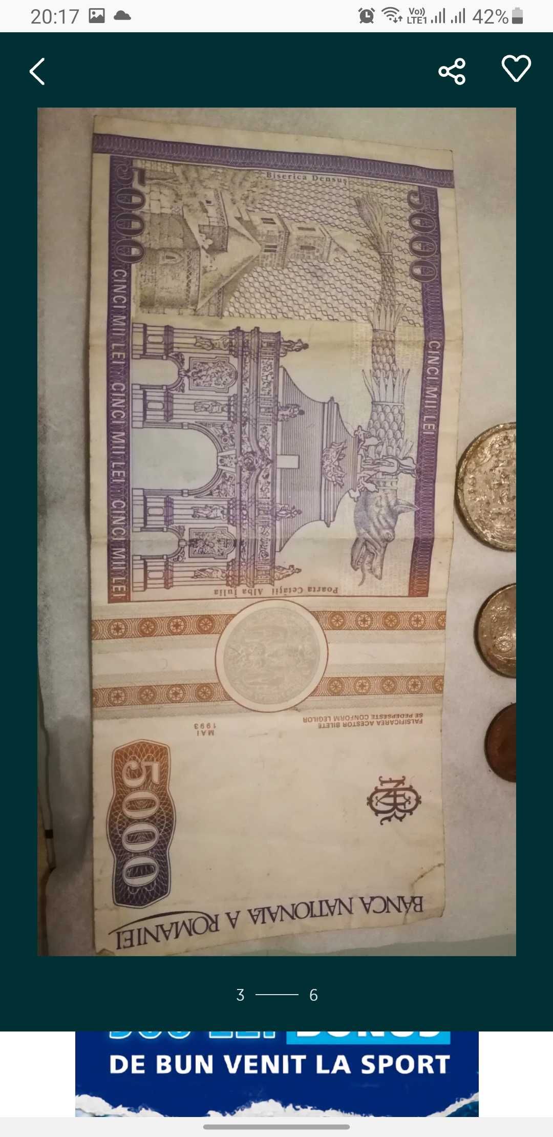 Bancnote de 5000 lei vechi