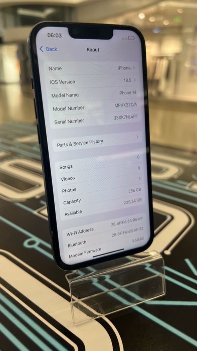 iPhone 14 - Negru - 256GB - 87% Sănătate baterie