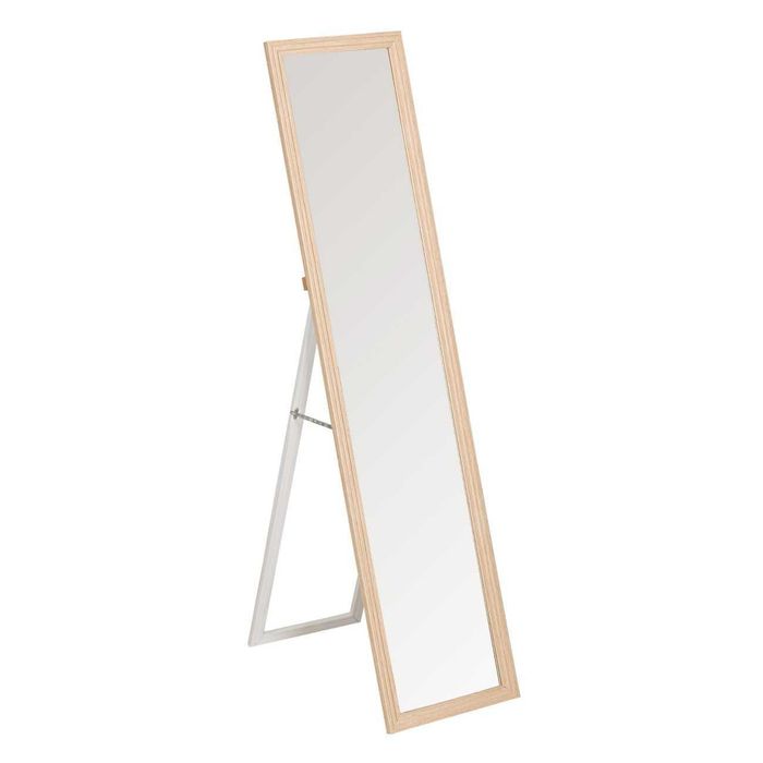 Огледало със стойка, Голямо, Дървена рамка, Дъб, 36 х 156 х 2 см.