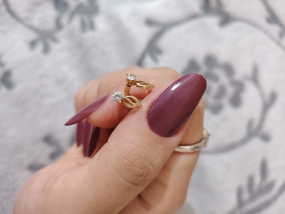 Детская золотая серёжка Завод