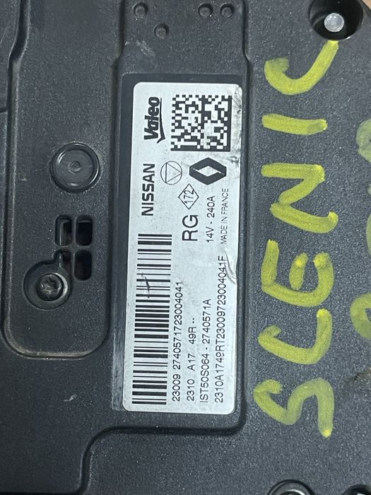 Alternator 1.3 TCE Nissan Qashqai j12 Renault 2020-2025 cod 274057A