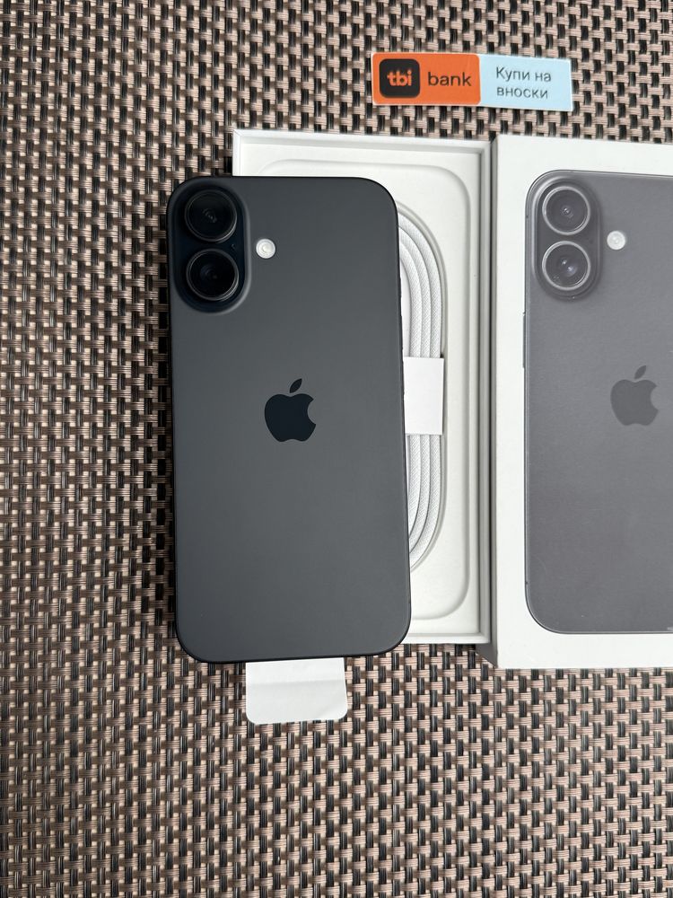 НОВ! /*ЛИЗИНГ*/ IPhone 16 128Gb Black / Айфон гаранция