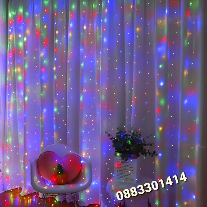 Намаление! Коледна завеса 3 метра Лампички за Коледа