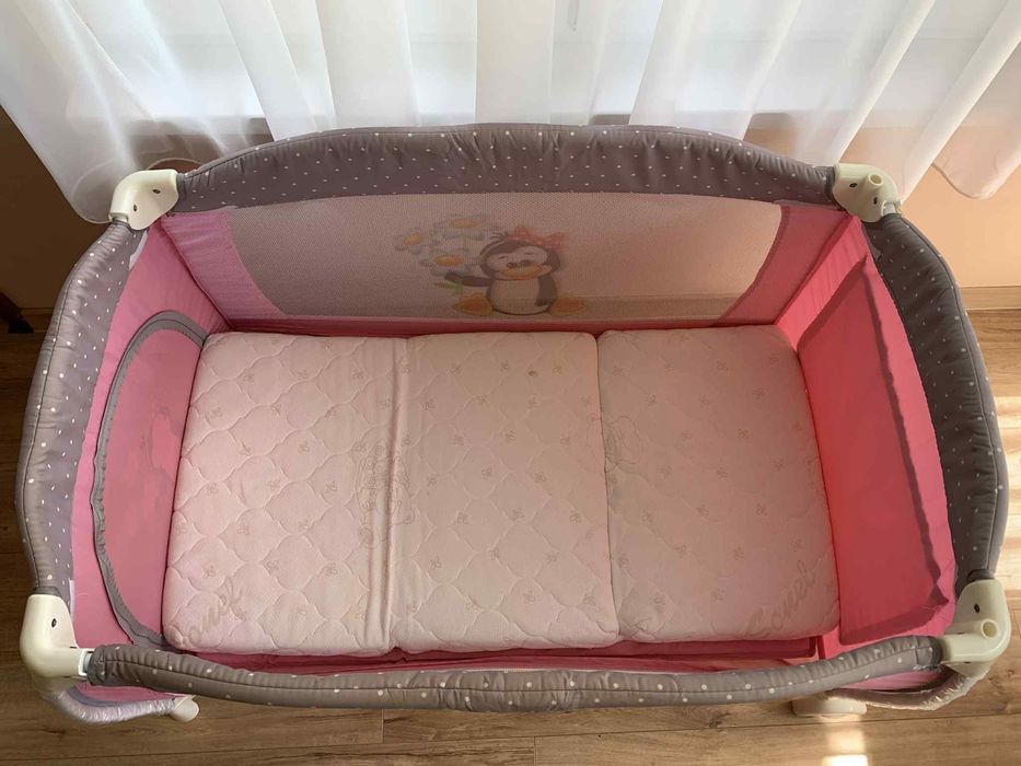Сгъваема кошара Lorelli с повивалки, въртележка, 2нива, сгъваем матрак