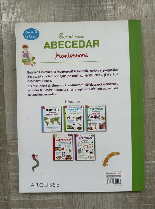 Primul meu abecedar de la 3 la 6 ani. Montessori