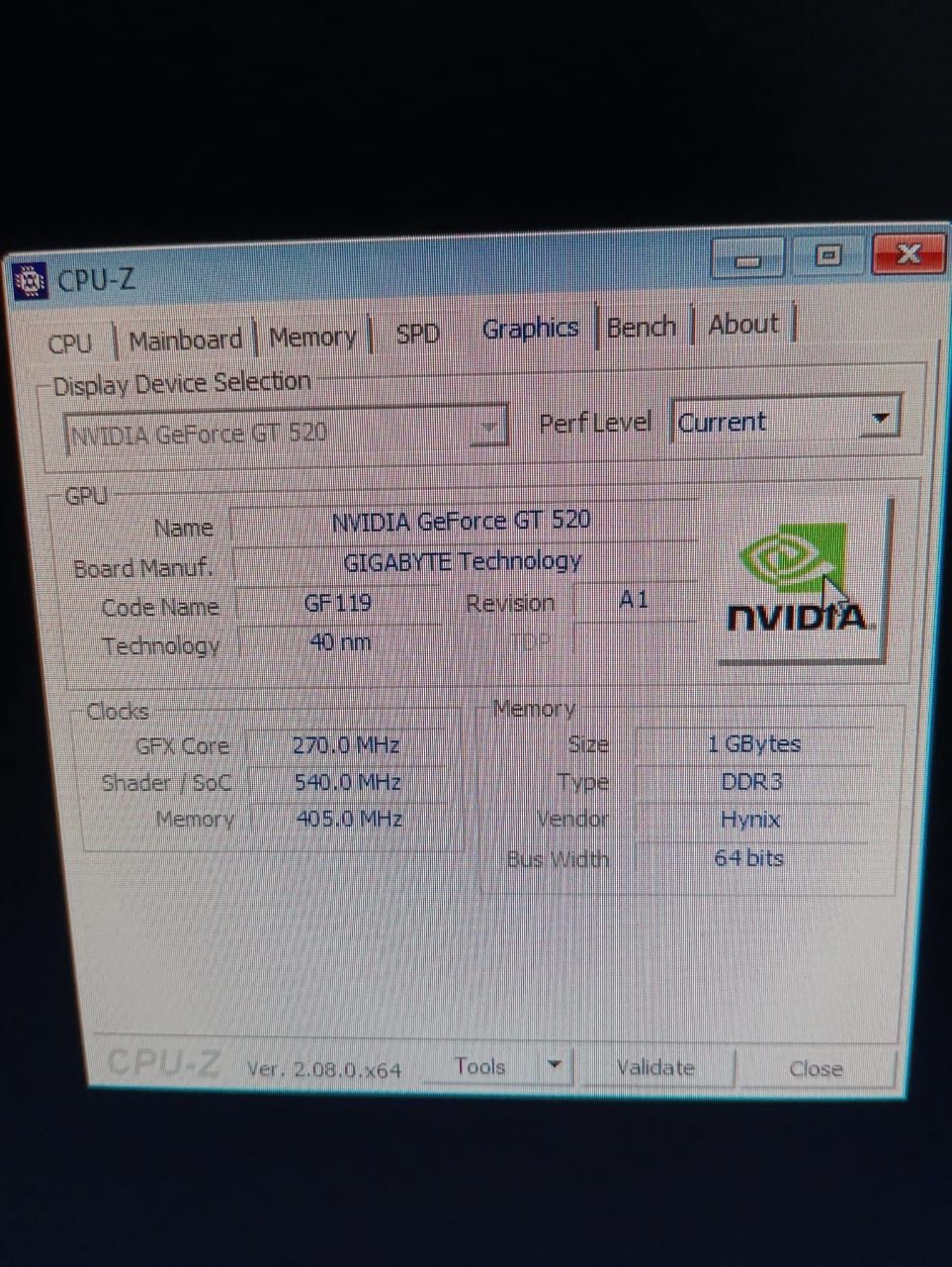 Видеокарта Gigabyte NVIDIA GeForce GT 520