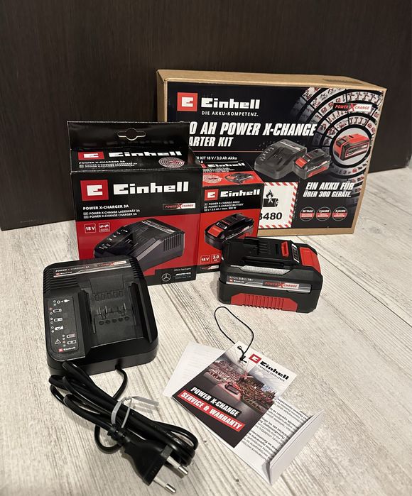 Einhell Acumulator + incarcator 3Ah Amperi 18v pachet