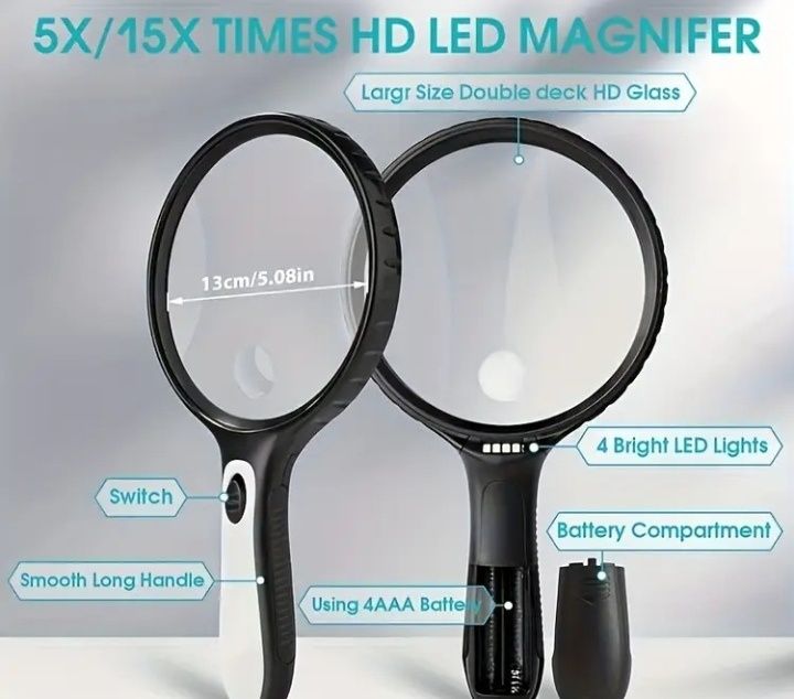 Лупа увеличительная 3х/5х