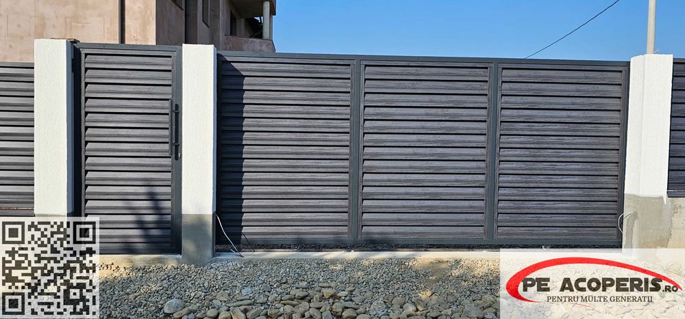 Gard tip jaluzea la preț redus – fără întreținere, posibil și în RATE!