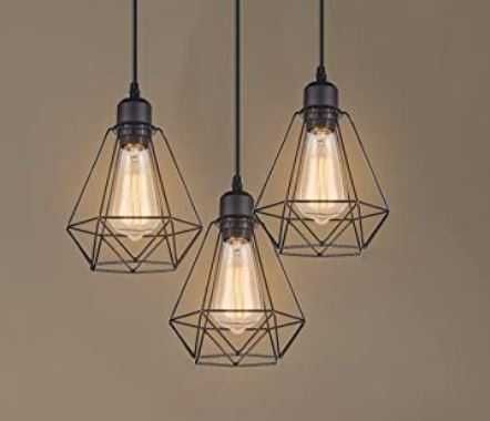 Lustră tip pendul metalic cu 3 corpuri